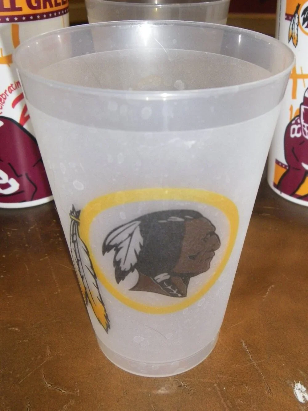 10 Vintage Redskins Plastic Cups 2002 Darrell Green Coca Cola Ridgewells
